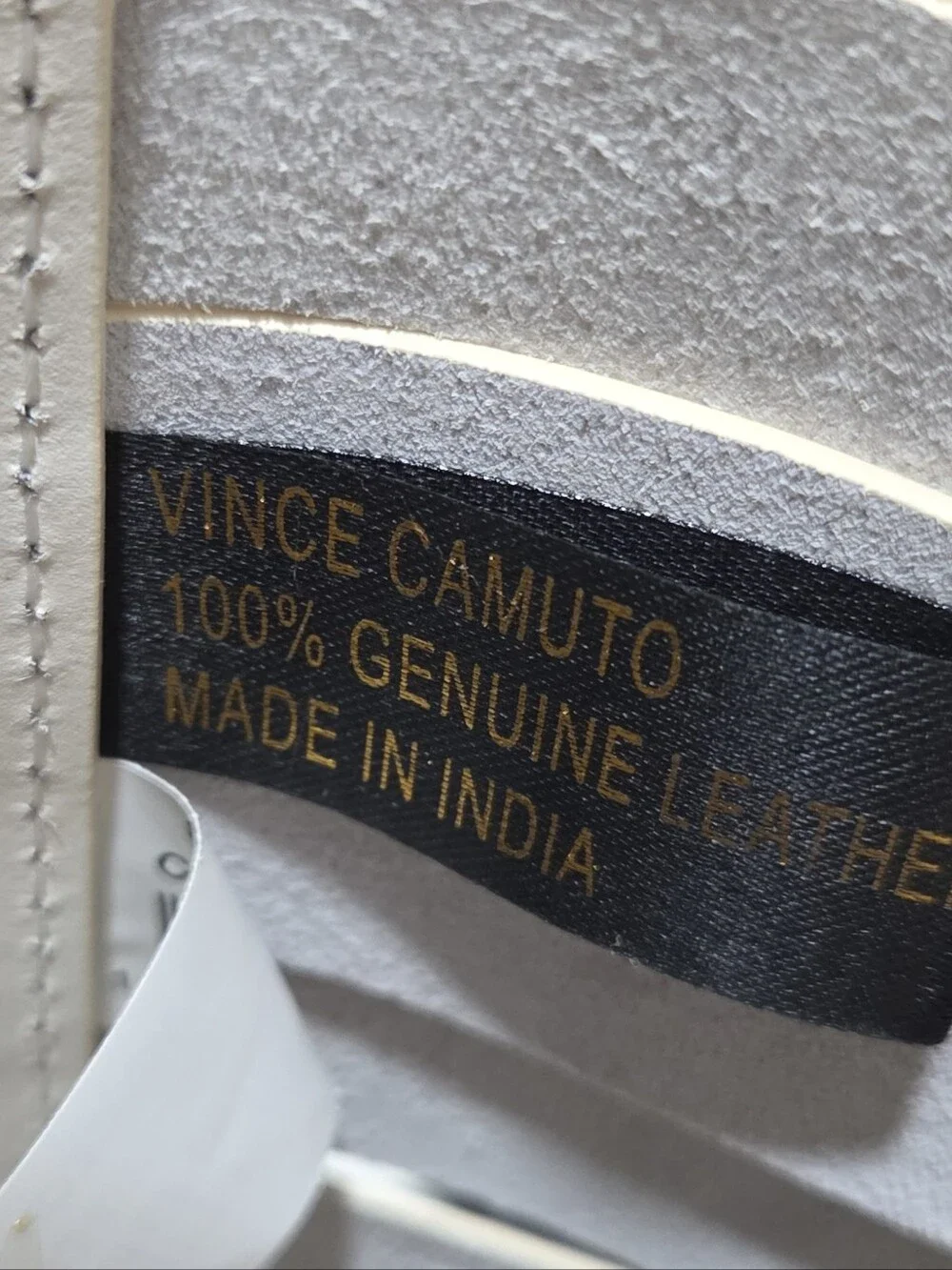 Vince Camuto Cecil Woven Tote In Coconut Cream  Leather